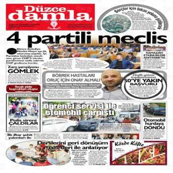  Düzce Damla Gazetesi