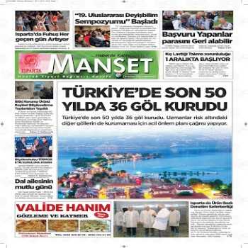  Isparta Manşet Gazetesi